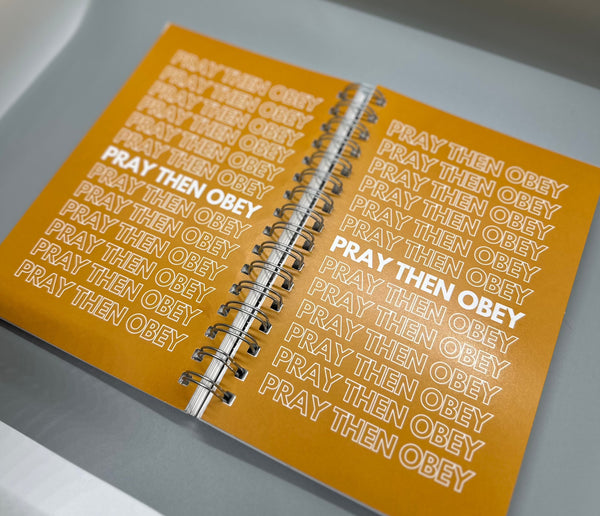 Pray Then Obey Journal (Golden Brown)