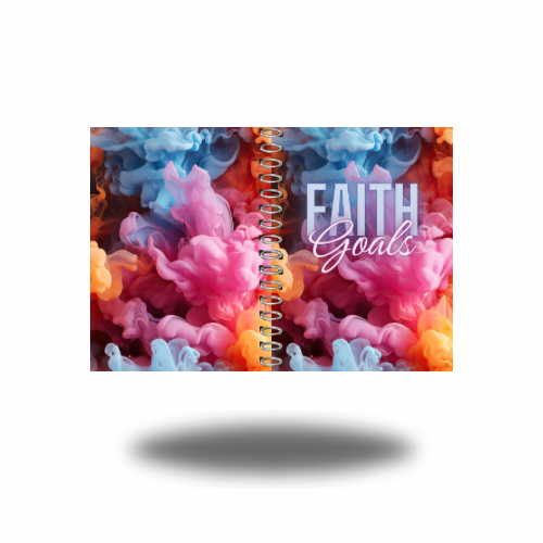 "Faith Goals" Hardcover Spiral Journal-Cloud 9