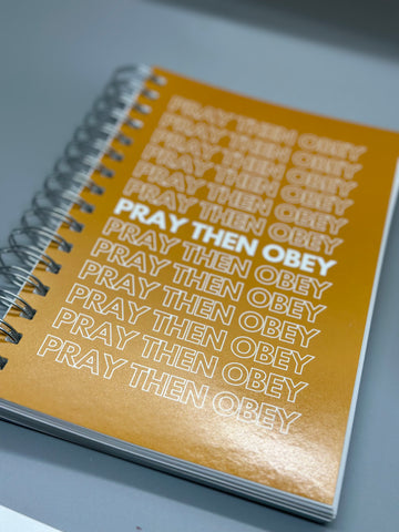 Pray Then Obey Journal (Golden Brown)