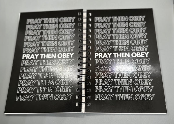 Pray Then Obey Journal (BLACK)