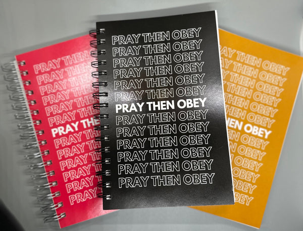 Pray Then Obey Journal (BLACK)