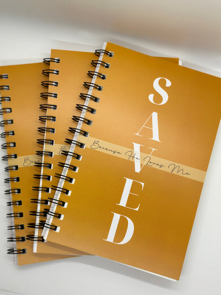 "Saved, Because He Loves Me" Journal