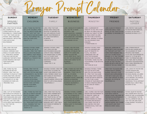 Prayer Prompt Printable Calendar-FLORAL