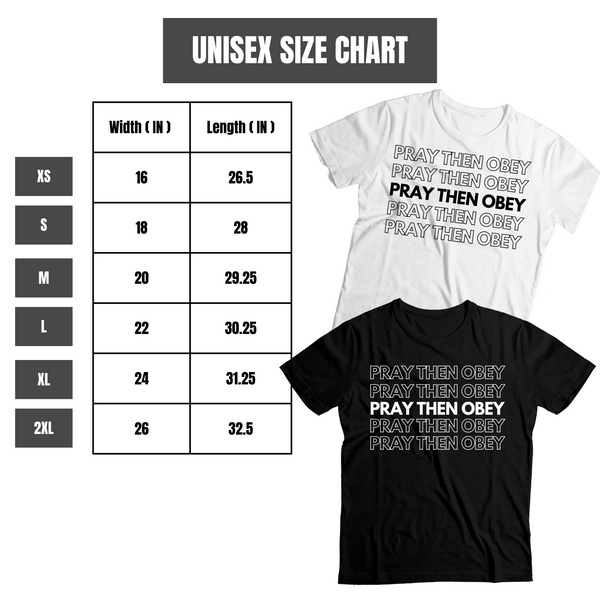 Pray Then Obey T Shirt (BLACK)